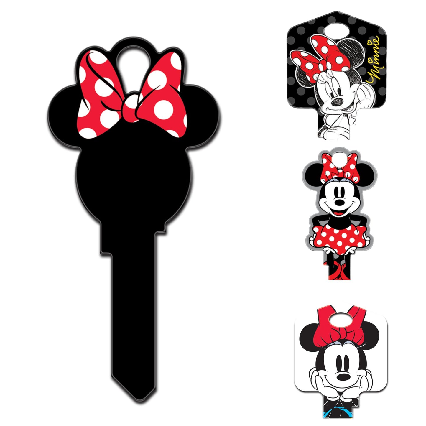 Disney's Minnie Mouse Uncut House Key Blank 4 Designs