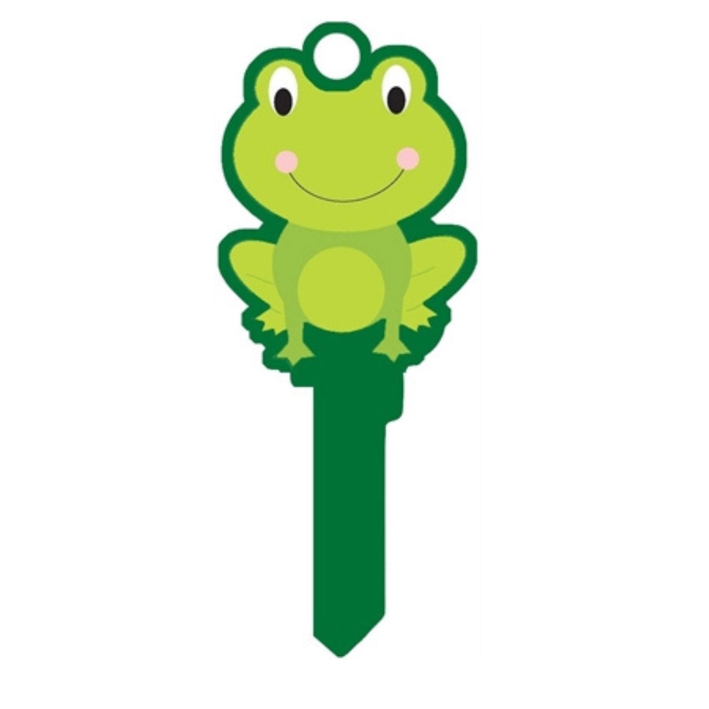 Green Frog 3D Shaped House Key Blank