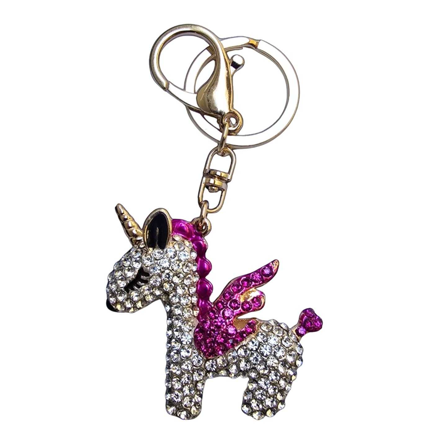 Crystal Unicorn Keychain, Purse Charm