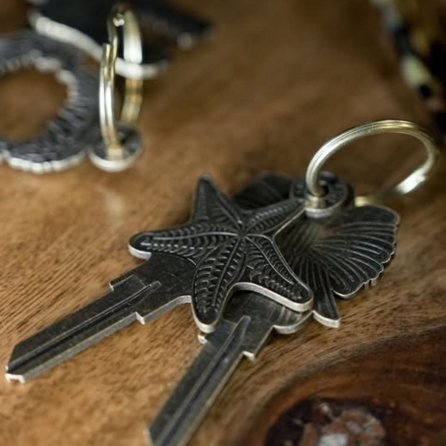 Steampunk Starfish Sealife Uncut House Key Blank