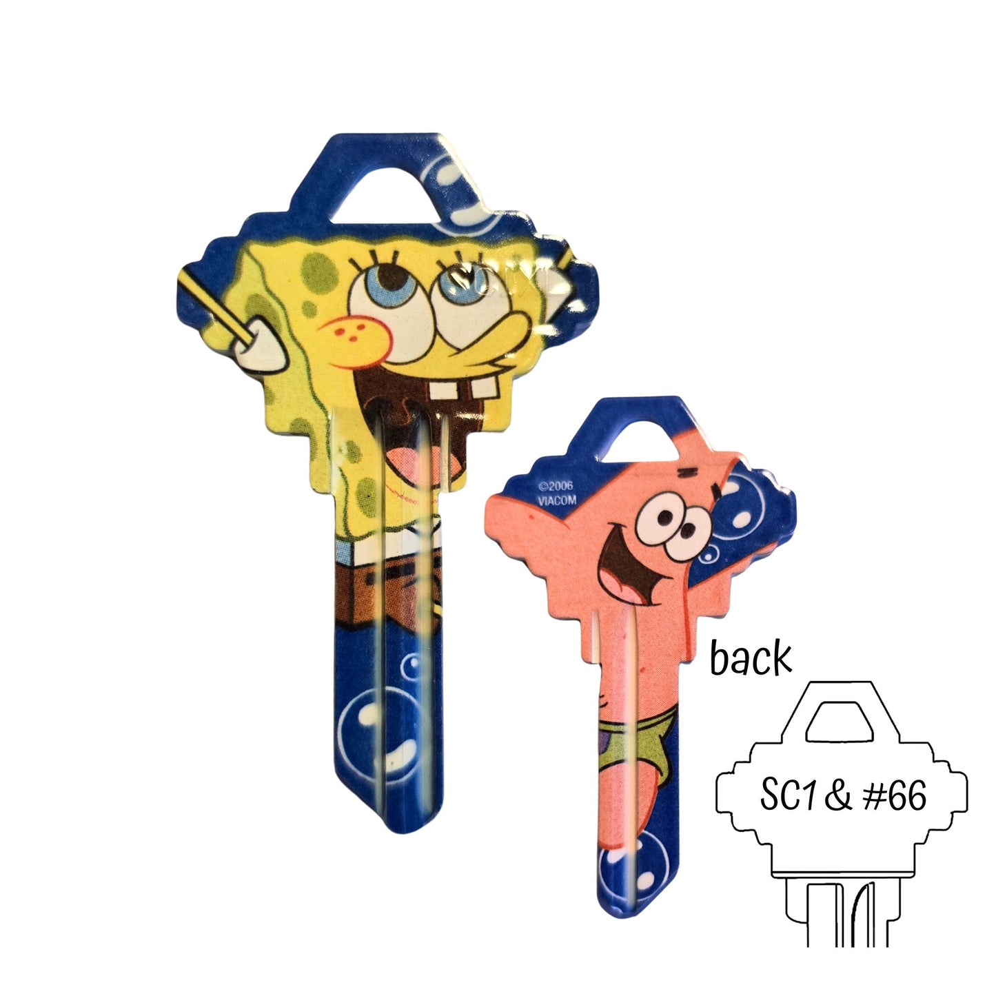 SpongeBob SquarePants and Patrick House Key Blank