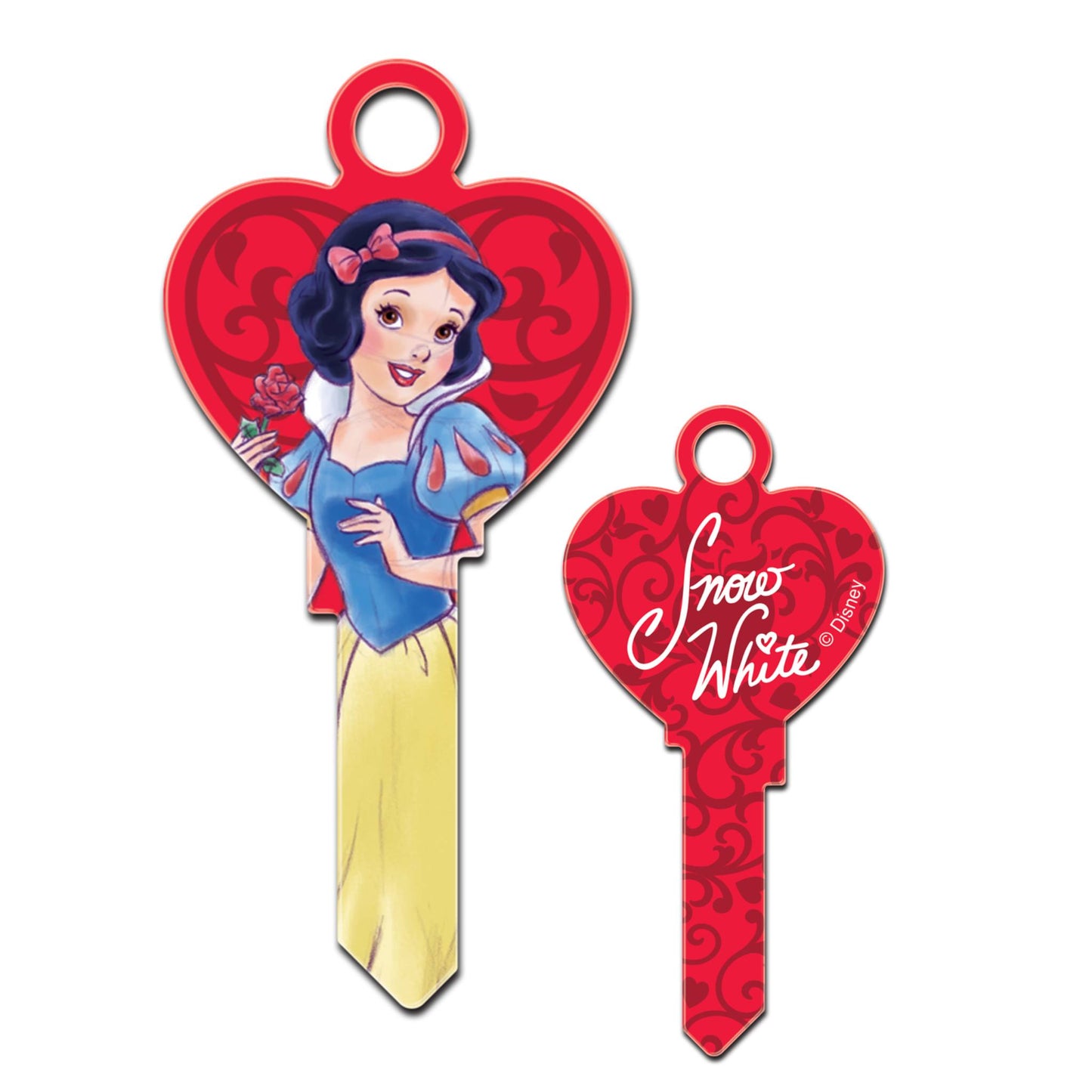 Disney Princess Heart Shaped Uncut House Key Blank 6 Designs