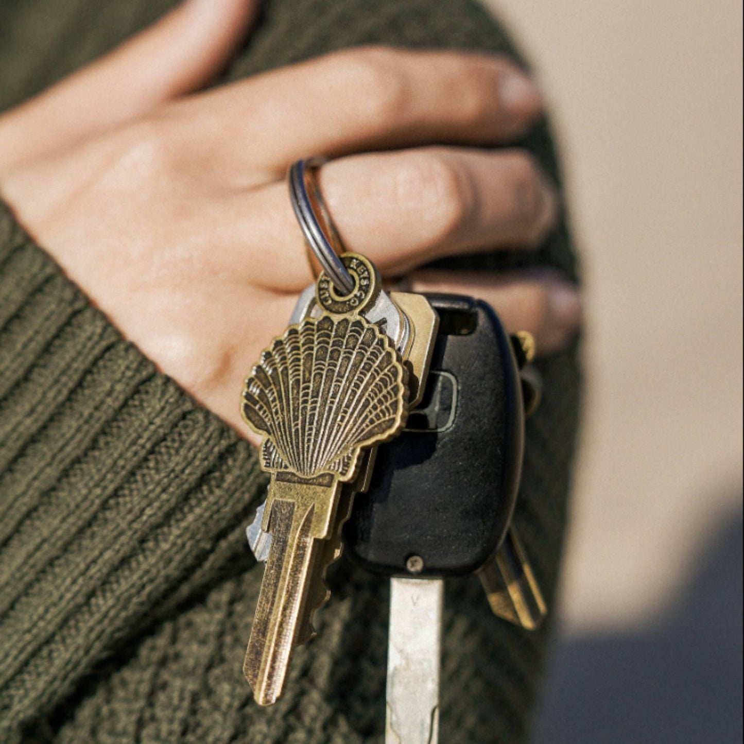 Steampunk Seashell Beach Uncut House Key Blank