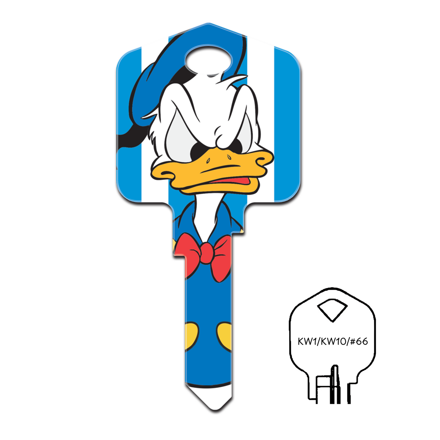 Disney's Donald Duck Uncut House Key Blank