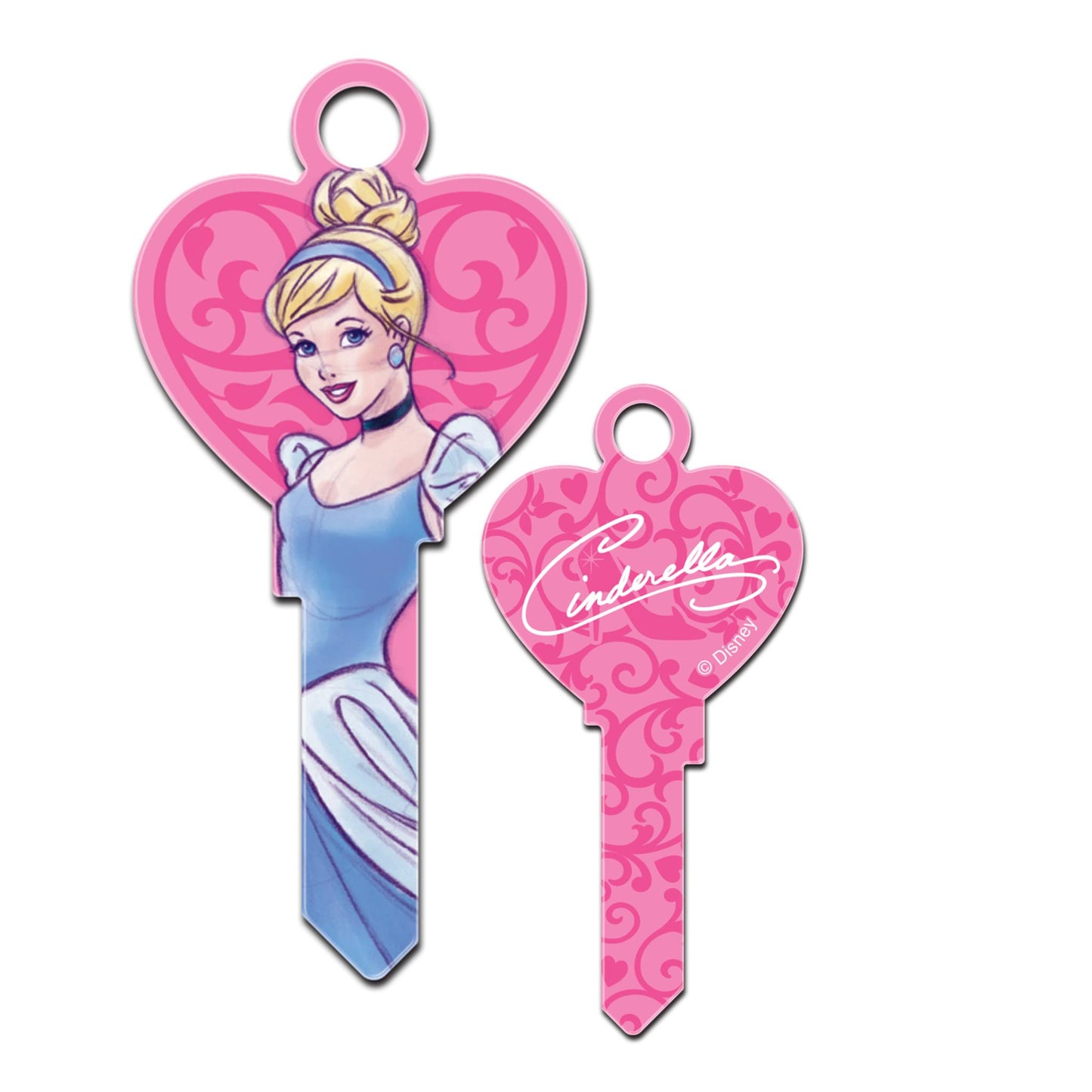 Disney Princess Heart Shaped Uncut House Key Blank 6 Designs
