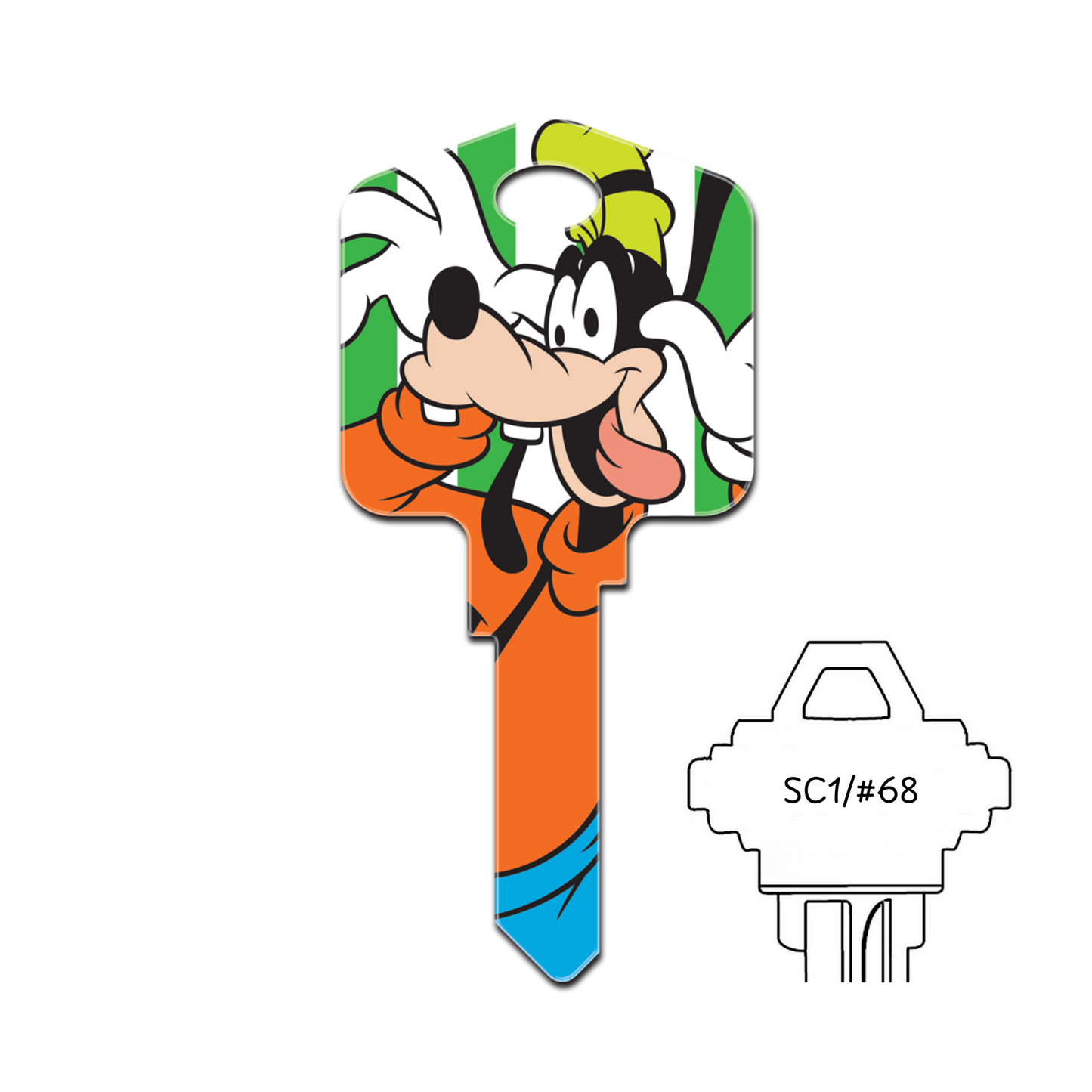Disney's Goofy Uncut House Key Blank