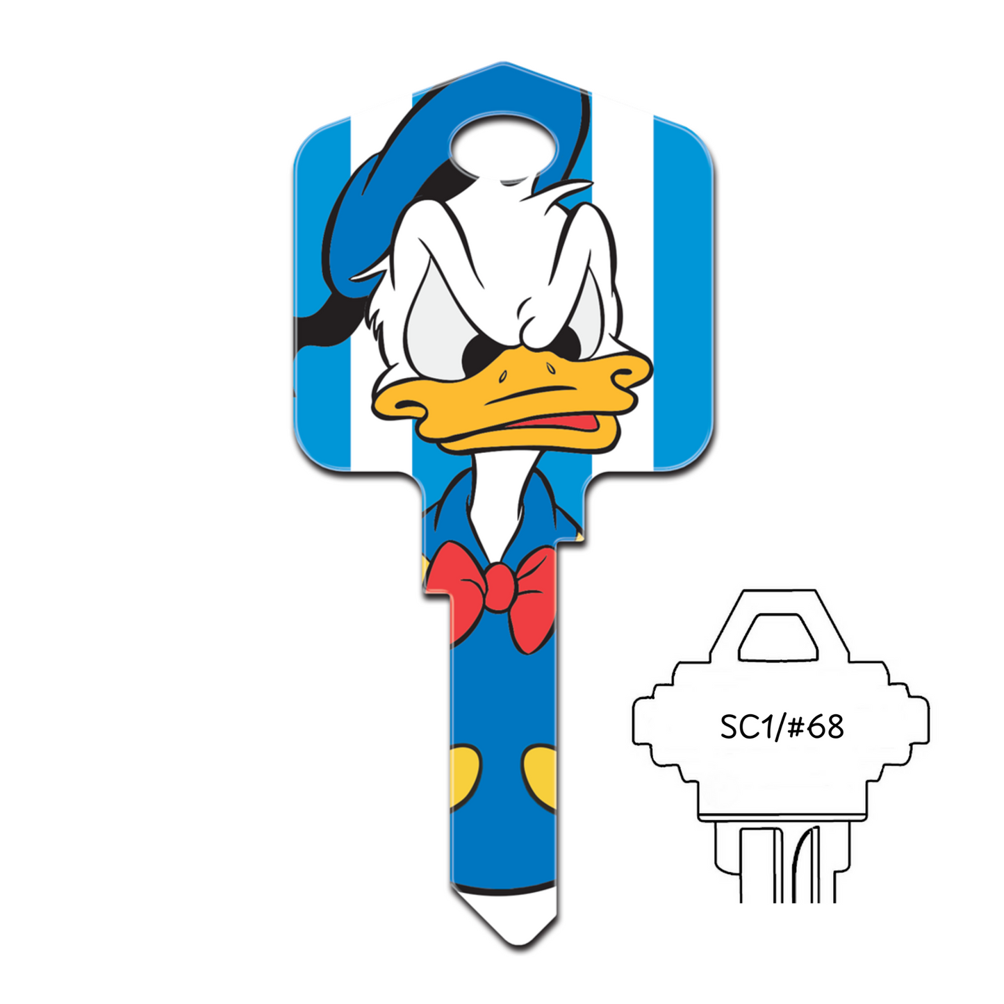 Disney's Donald Duck Uncut House Key Blank
