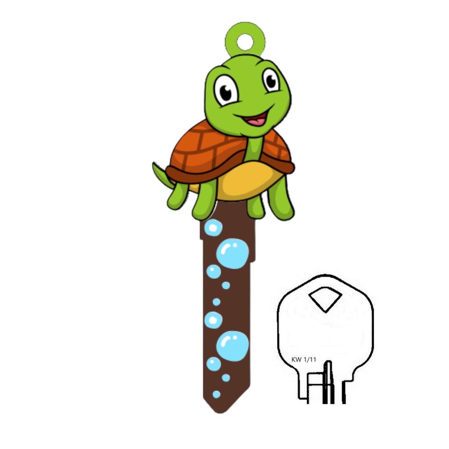 Turtle 3D Shaped House Key Blank