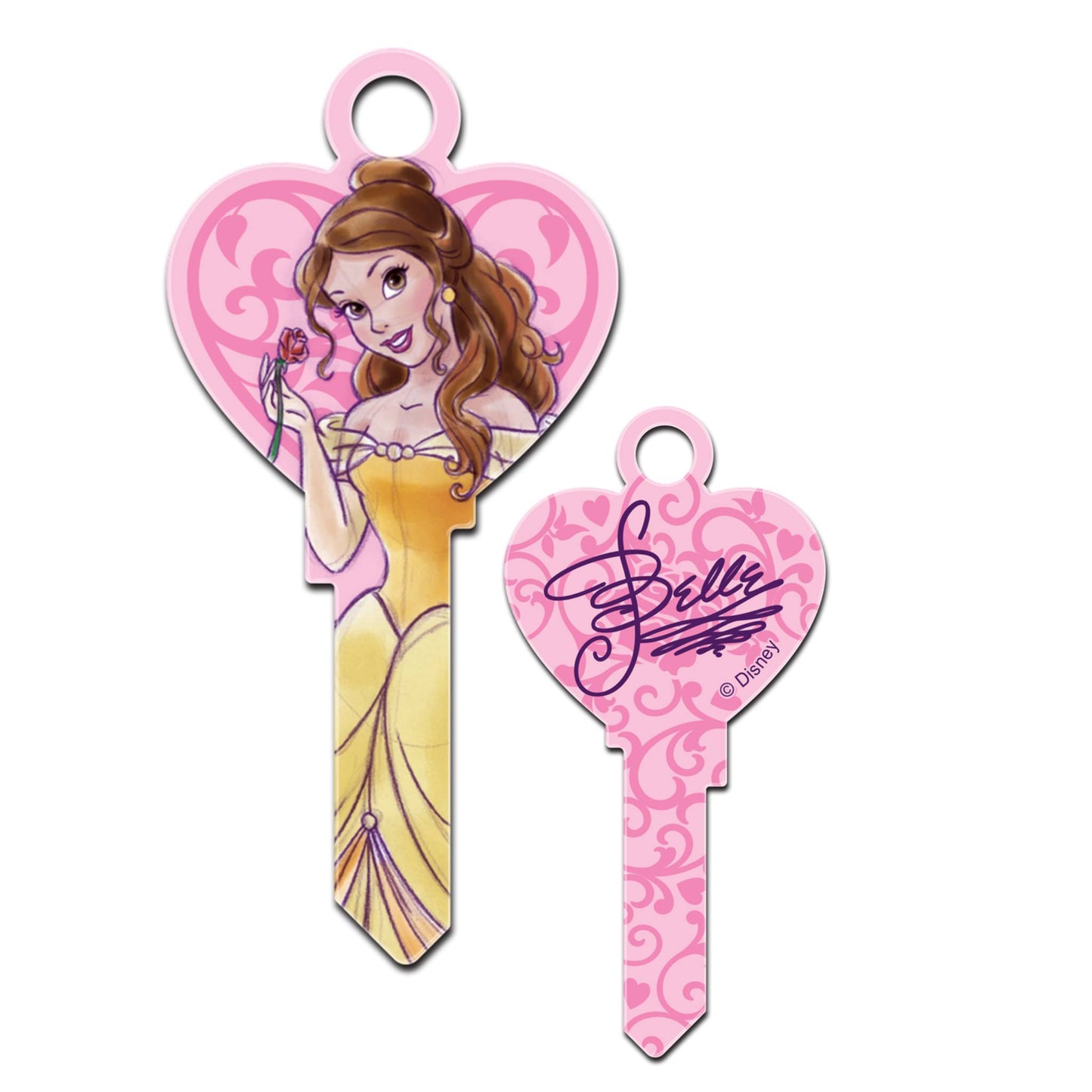 Disney Princess Heart Shaped Uncut House Key Blank 6 Designs