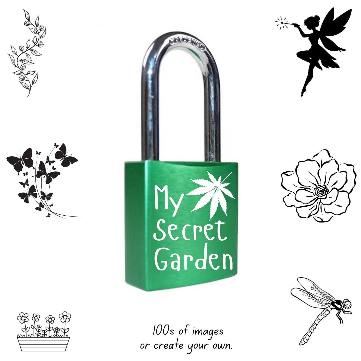 Love Locks Laser Engraved Custom Personalized Padlocks