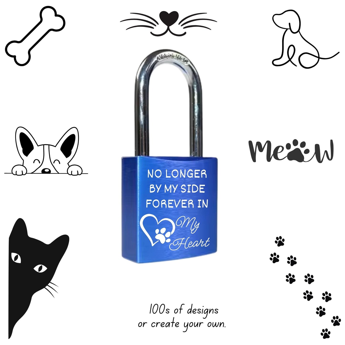 Love Locks Laser Engraved Custom Personalized Padlocks