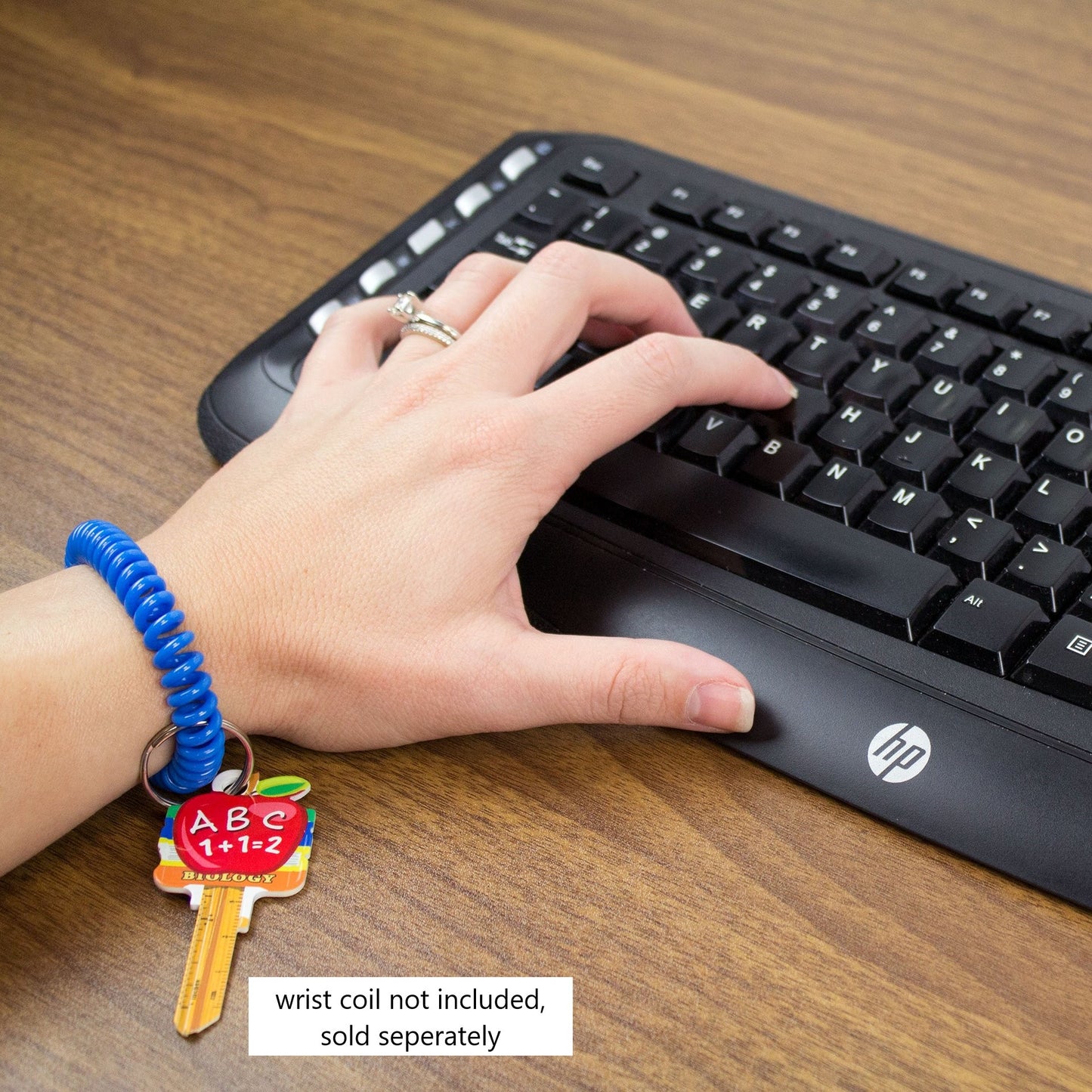 ABC 123 Teacher's Apple Uncut House Key Blank