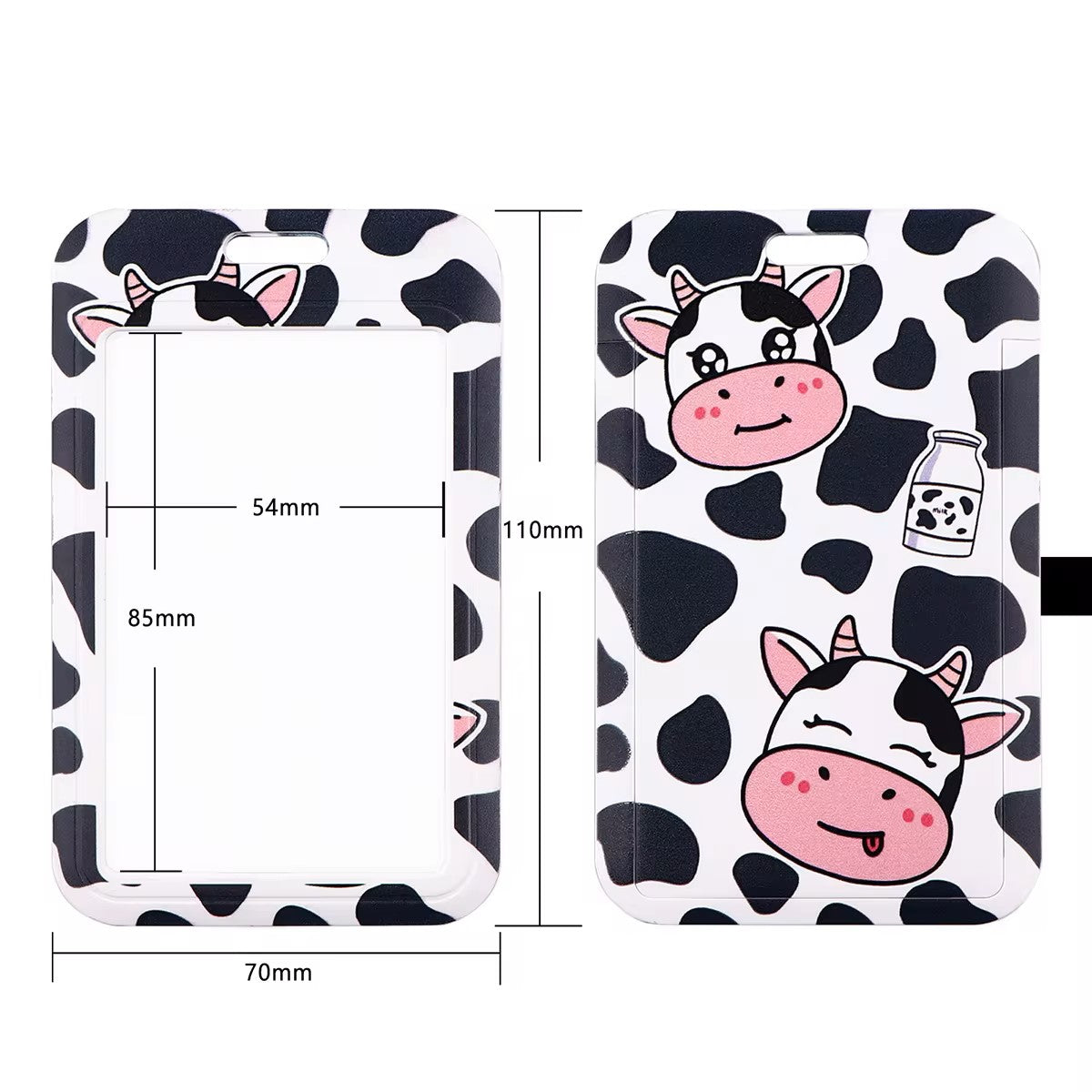 Happy Cow Lanyard Badge, Cell Phone, ID Card Holder, Keychain Neck Strap Keyring