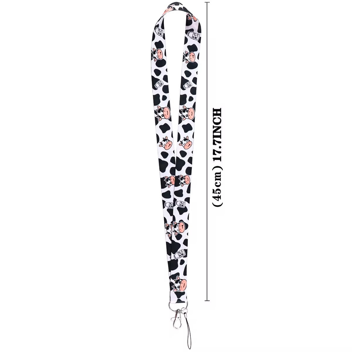 Happy Cow Lanyard Badge, Cell Phone, ID Card Holder, Keychain Neck Strap Keyring