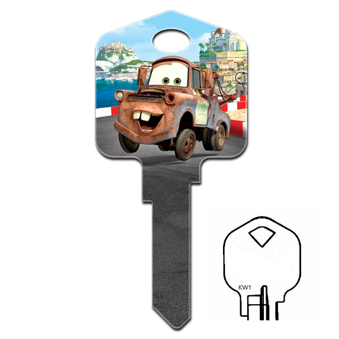 Disney Pixar Cars Mater Truck Uncut House Key Blank