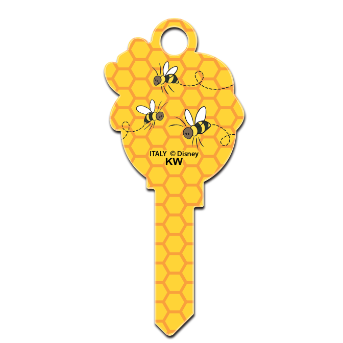Disney's Winnie the Pooh Floating on a Balloon Uncut House Key Blank