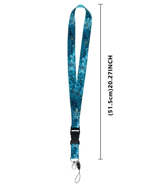 Sea Turtle Lanyard Badge, Cell Phone, ID Card Holder, Keychain Neck Strap Keyring safety breakaway.