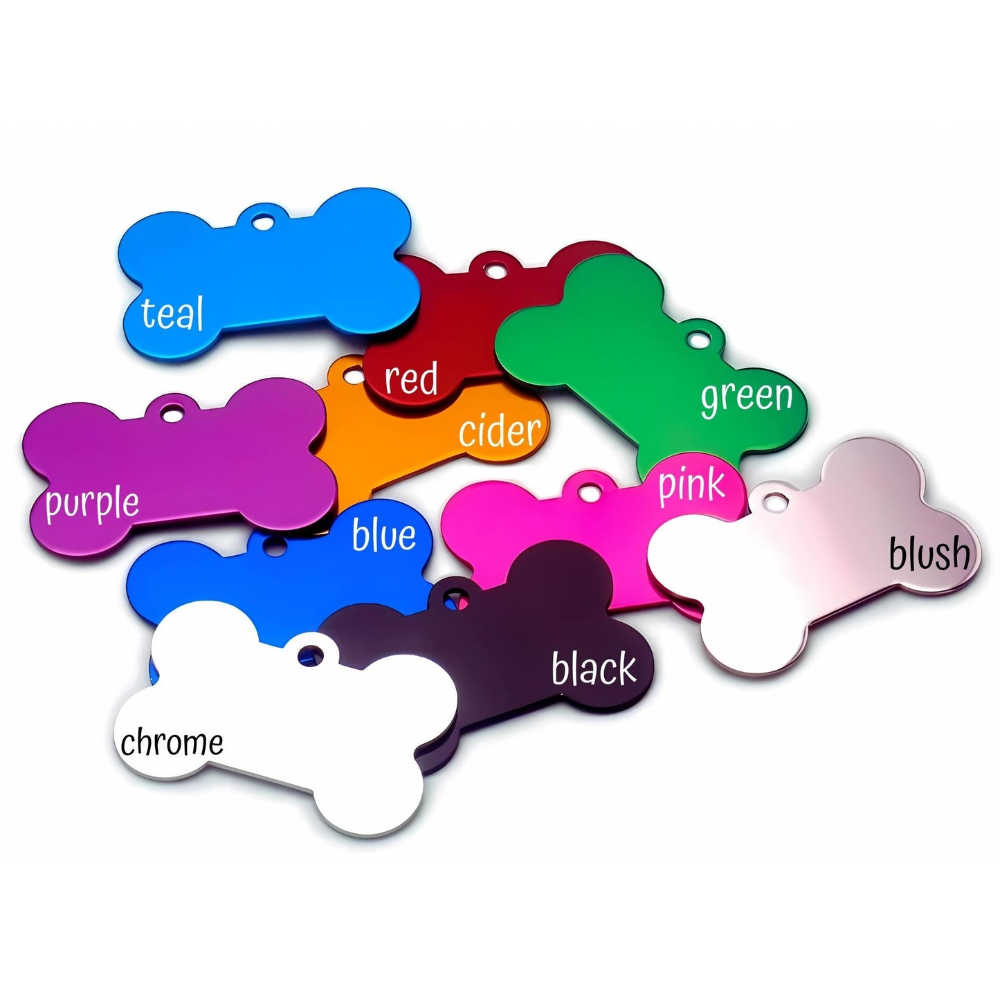 Custom Pet Tag Bone Shaped Personalized 3 sizes Small, Medium X Large
