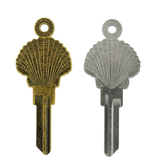 Steampunk Seashell Beach Uncut House Key Blank