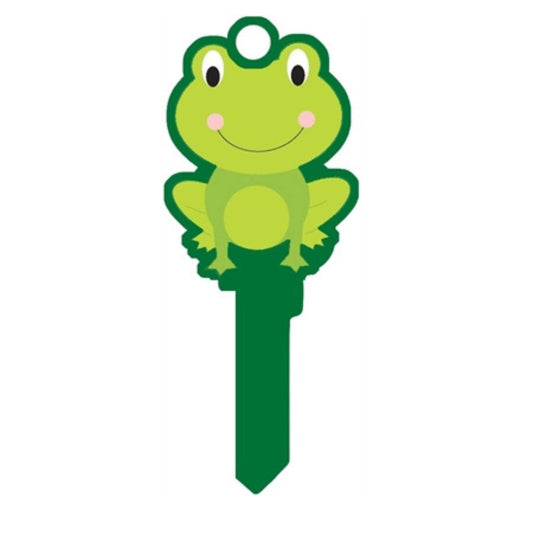 Green Frog 3D Shaped House Key Blank