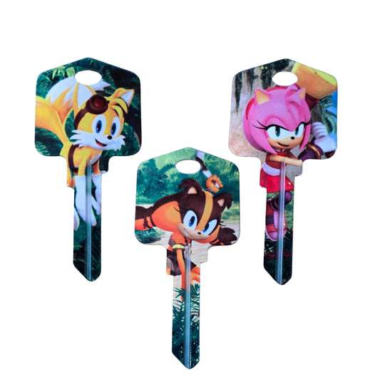 Sonic the Hedgehog  Uncut House Key Blank DISCONTINUED