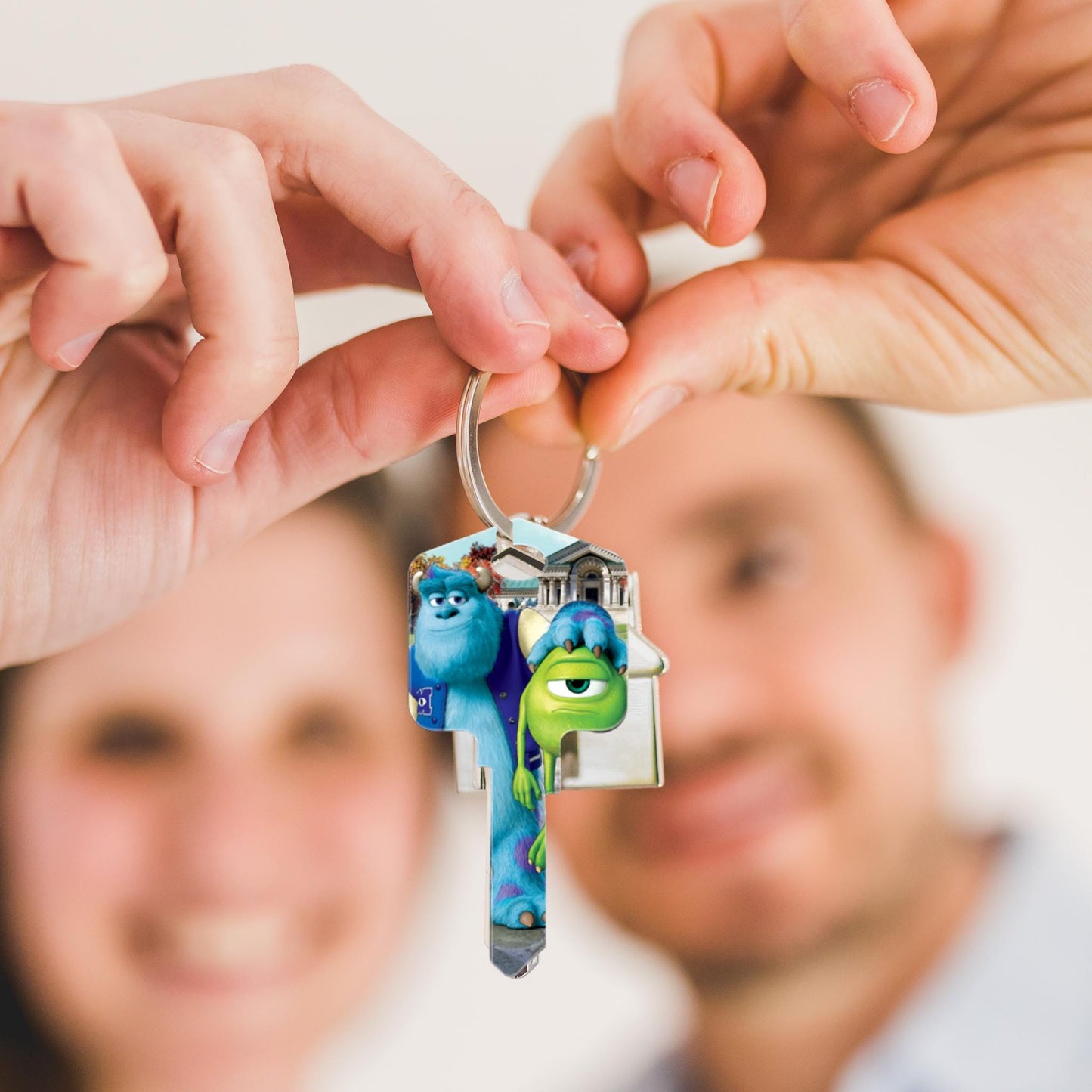 Disney Pixar Monster's Inc Mike & Sully House Key blank or cut by code