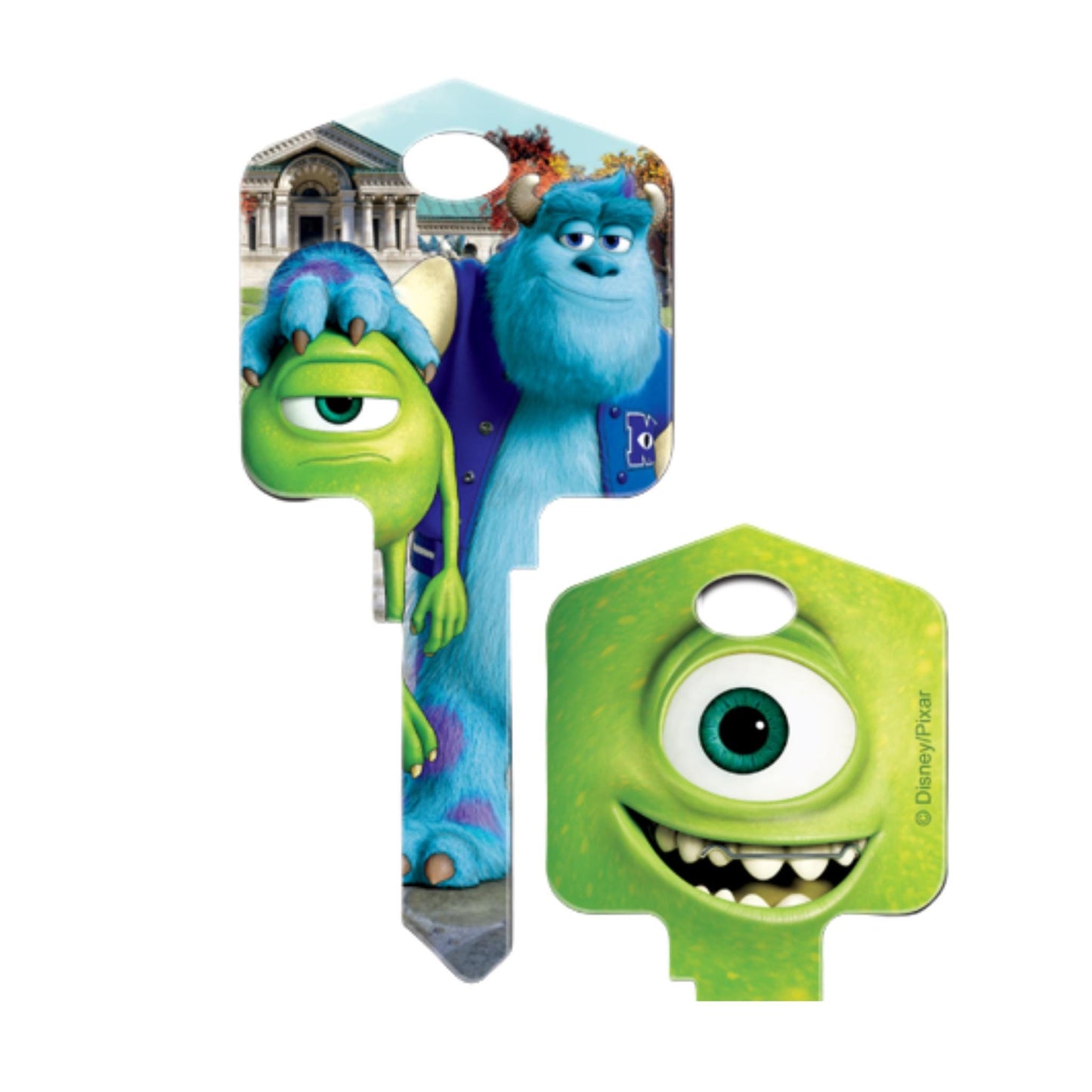 Disney Pixar Monster's Inc Mike & Sully House Key blank or cut by code