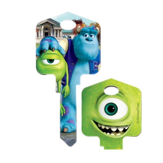 Disney Pixar Monster's Inc Mike & Sully House Key blank or cut by code